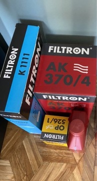 Filtry Filtron AK370/4 OP526/1 K1111