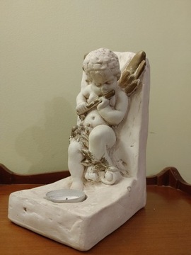 Figura rzeźba Anioł - świecznik, wspornik itp