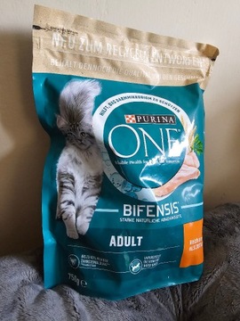 Purina ONE BIFENSIS Adult Kurczak i produkty pełnoziarniste 750 g 