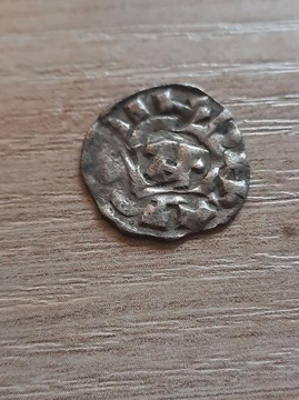 denar 1039-1125, Lucca; Henryk V, ładny i czytelny