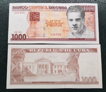 CUBA 1000 pesos 2023 UNC