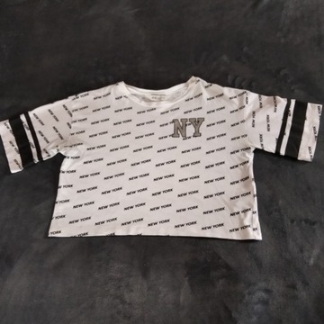 T-shirt H&M biały - rozmiar 146/152