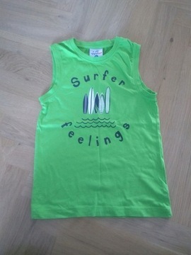 Topolino t-shirt bez rękawów zielony surfer 116