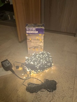 Lampki choinkowe - 400 LED ciepły biały