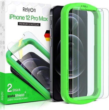 RelyOn Szkło hartowane Iphone 12 Pro Max 2sz RAMKA