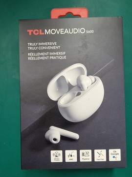 Słuchawki douszne TCL MoveAudio S600 ANC Białe