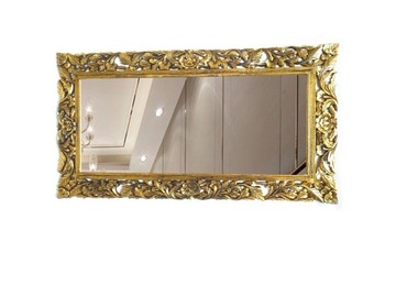 Lustro w złotej ramie, GLAMOUR , 150x80cm
