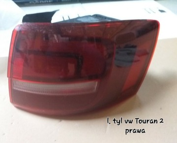 Lampa tyl vw Touran 2 prawa