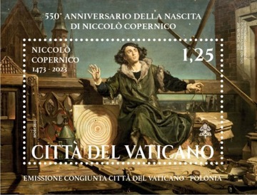 550r. urodzin Mikołaja Kopernika (wydanie Watykan)