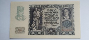20 złotych 1940 