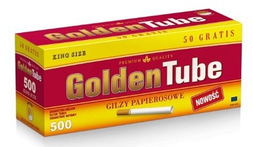 GILZY papierosowe GOLDEN TUBE 500 sztuk