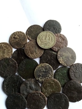  Zestaw starych monet Boratynki SrebroGwarancjaNr1