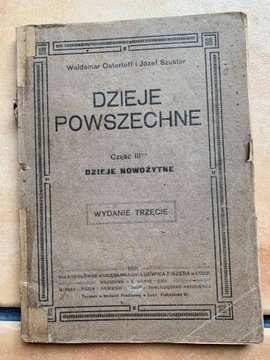 Osterloff, Szuster "Dzieje Powszechne" część III 