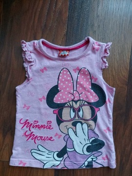 Bluzka Disney Myszka Minnie 104 różowa koszulka