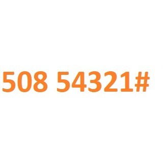 508 54321# orange złoty numer gsm prepaid #L