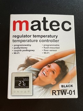 Regulator temperatury Matec RTW-01 czarny 