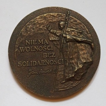 NIE MA WOLNOSCI BEZ SOLIDARNOSCI JP II medal