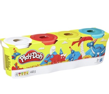 Play-Doh 4 tuby ciastoliny po 112g łącznie 448g