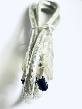 Solidny Kabel FireWire 400 (IEEE 1394a) z oplotem