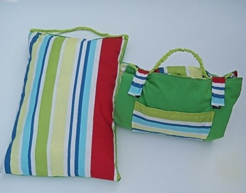 Poduszka plażowa podróżna biwak składana torebka