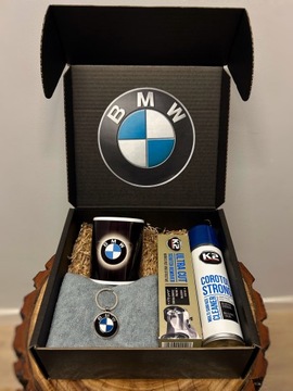 Giftbox/ zestaw prezentowy BMW/ brelok kubek BMW