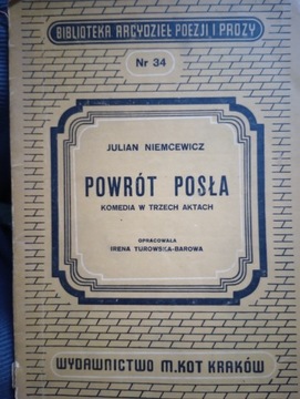 Julian Niemcewicz: Powrót posła wydanie z 1947 r.