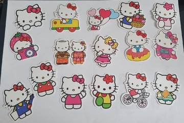 Naklejki Hello Kitty 16 sztuk Zestaw 