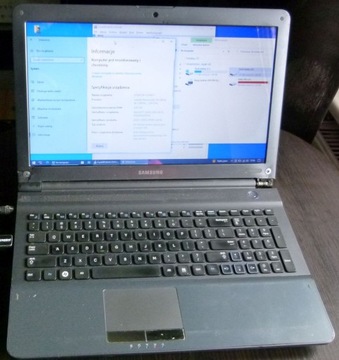 Laptop Samsung NP-RC520-S04PL sprawny uszkodzenia