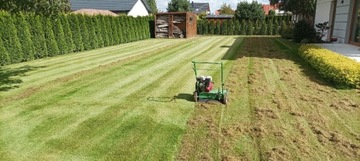 Wertykulacja - regeneracja trawnika - trawnik 