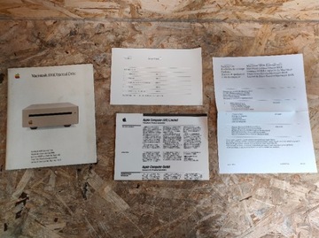 INSTRUKCJA APPLE MACINTOSH 800K EXTERNAL DRIVE 