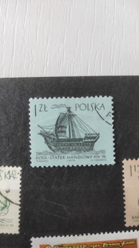 Znaczek Hook statek handlowy XIV w. Filatelistyka