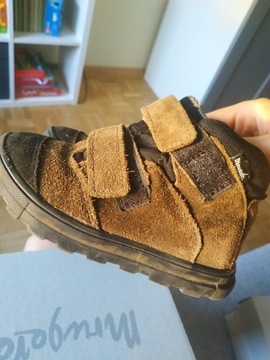 Buty botki trzewiki chłopięce skóra  Mrugała r 25