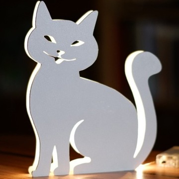 Lampka dekoracyjna kot kotek kicia cat prezent led