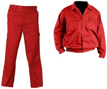 Ubranie robocze Master czerwone  9 kpl   