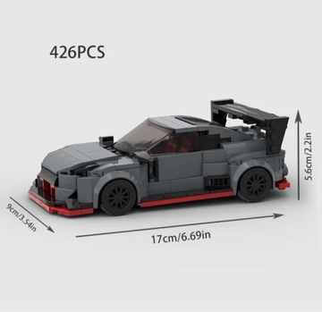 Klocki wzór LEGO NIssan R35 Autko Samochód Prezent