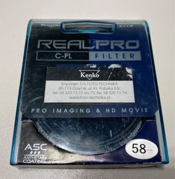 Filtr polaryzacyjny Kenko Real Pro C-PL 58mm