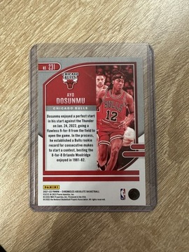 2021-22 Panini Chronicles Absolutne Ayo Dosunmu  