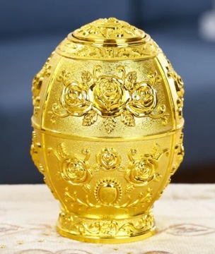 Złote Jajko Faberge retro ozdoba wielkanocna