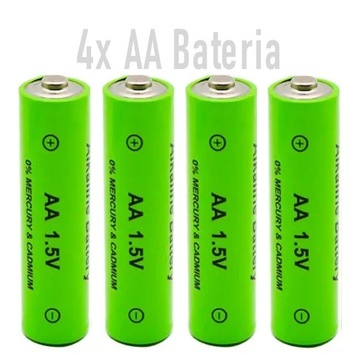 4x AA Baterie 1.5v do wielokrotnego użytku