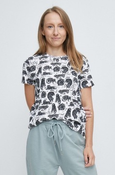 T-shirt koszulka damska koty MEDICINE XS bawełna