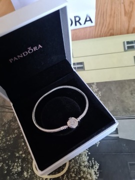 Pandora Moments 19cm bransoletka srebrna wężykowa