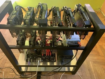Koparka krypto 10 GPU ,4x3070 ,6x1660s