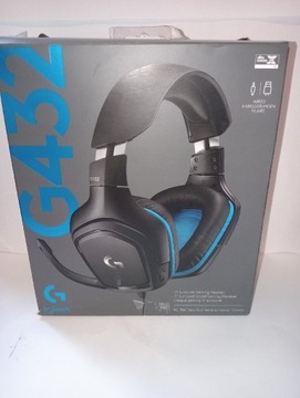 Słuchawki Logitech G432 czarno niebieskie