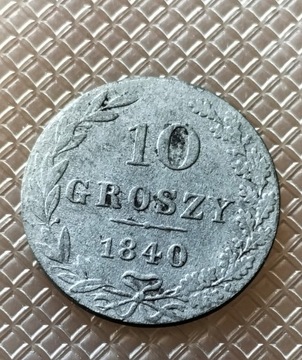 Polska 10 groszy, 1840 r srebro