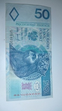 Banknot obiegowy 50zł 1994r