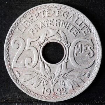 25 centymów Francja 1932r (M109)