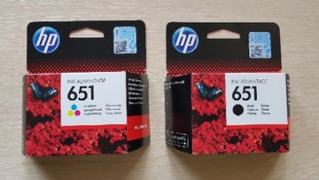  Oryginalne tusze Hewlett-Packard 651 kolor/czarny
