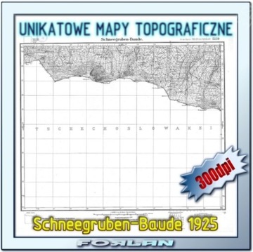 UNIKATOWE MAPY TOPOGRAFICZNE - Schneegruben-Baude 