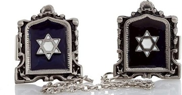 Klipsy na szal modlitewny Tallit, Star of David