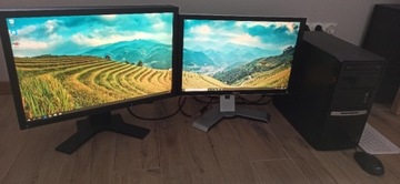 Szybki komputer, 2 monitory, AMD Radeon